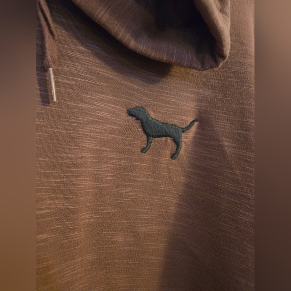 PINK‎ Victoria Secret Pullover Hoodie 1/4 Zip Long Sleeve Pink Dusty Rose Size M - Picture 5 of 9